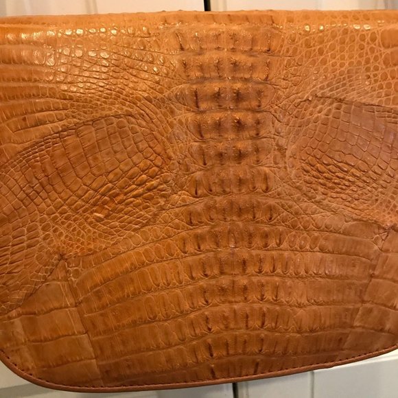 MARINA MR Crocodile shoulder bag Croco Leather bag - Picture 10 of 16